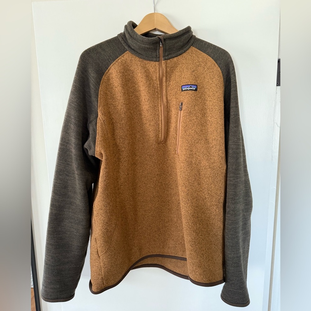 Patagonia Better Sweater Quarter Zip Brown Size XL